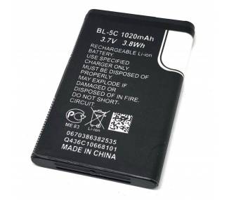 Battery For Nokia 1100 , Part Number: BL-5C