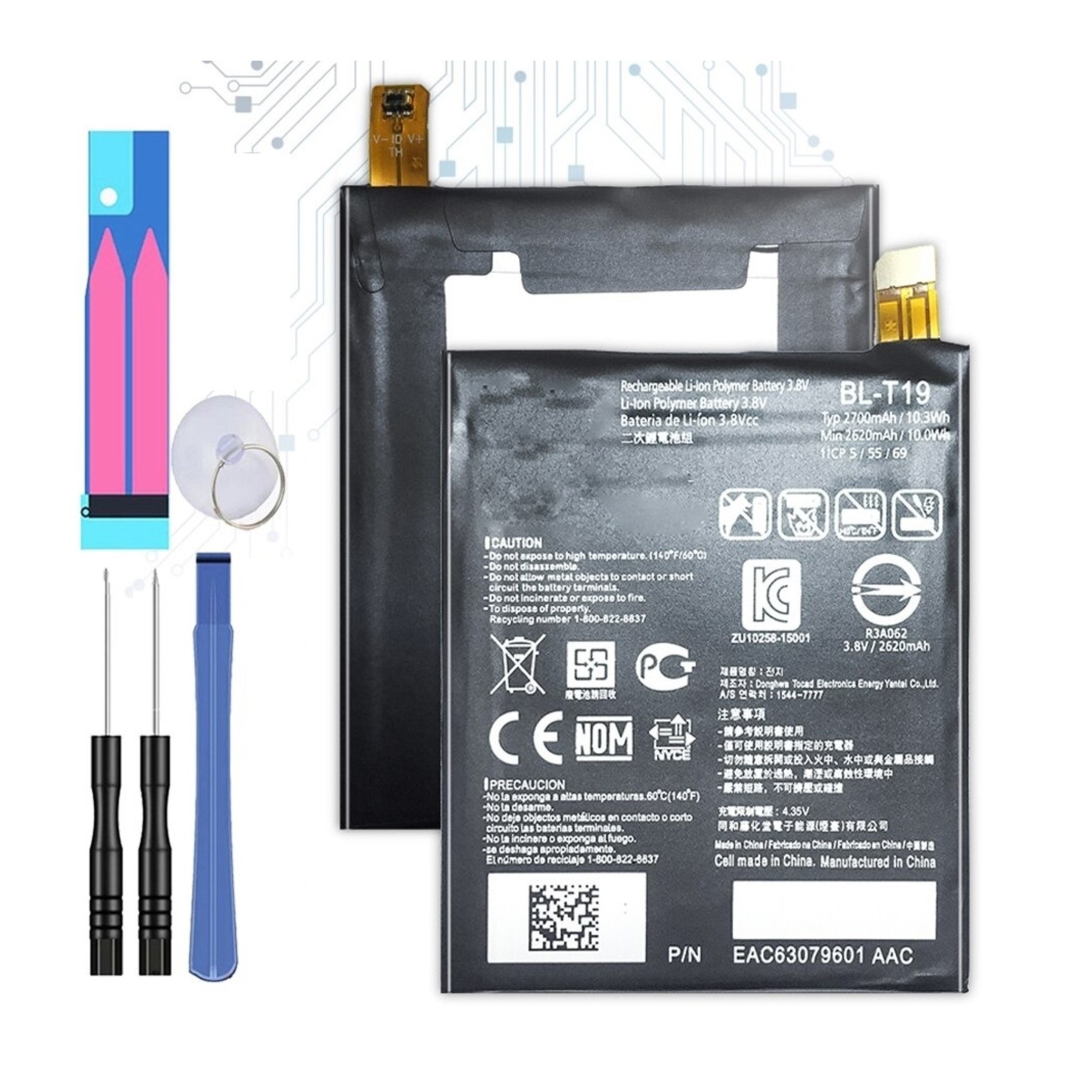 Batería Para Lg Nexus 5X, MPN Original: Bl-T19