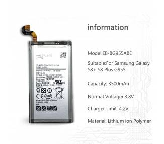 Samsung Galaxy S8 Plus Battery, Part Number EB-BG955ABA