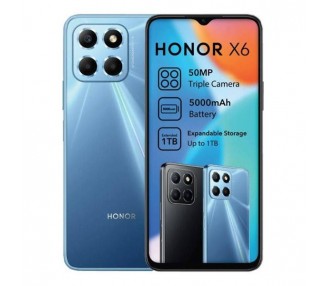 Smartphone Honor X6 6,5"Hd 4Gb/64Gb Ocean Blue 50Mpx/5Mp Bat