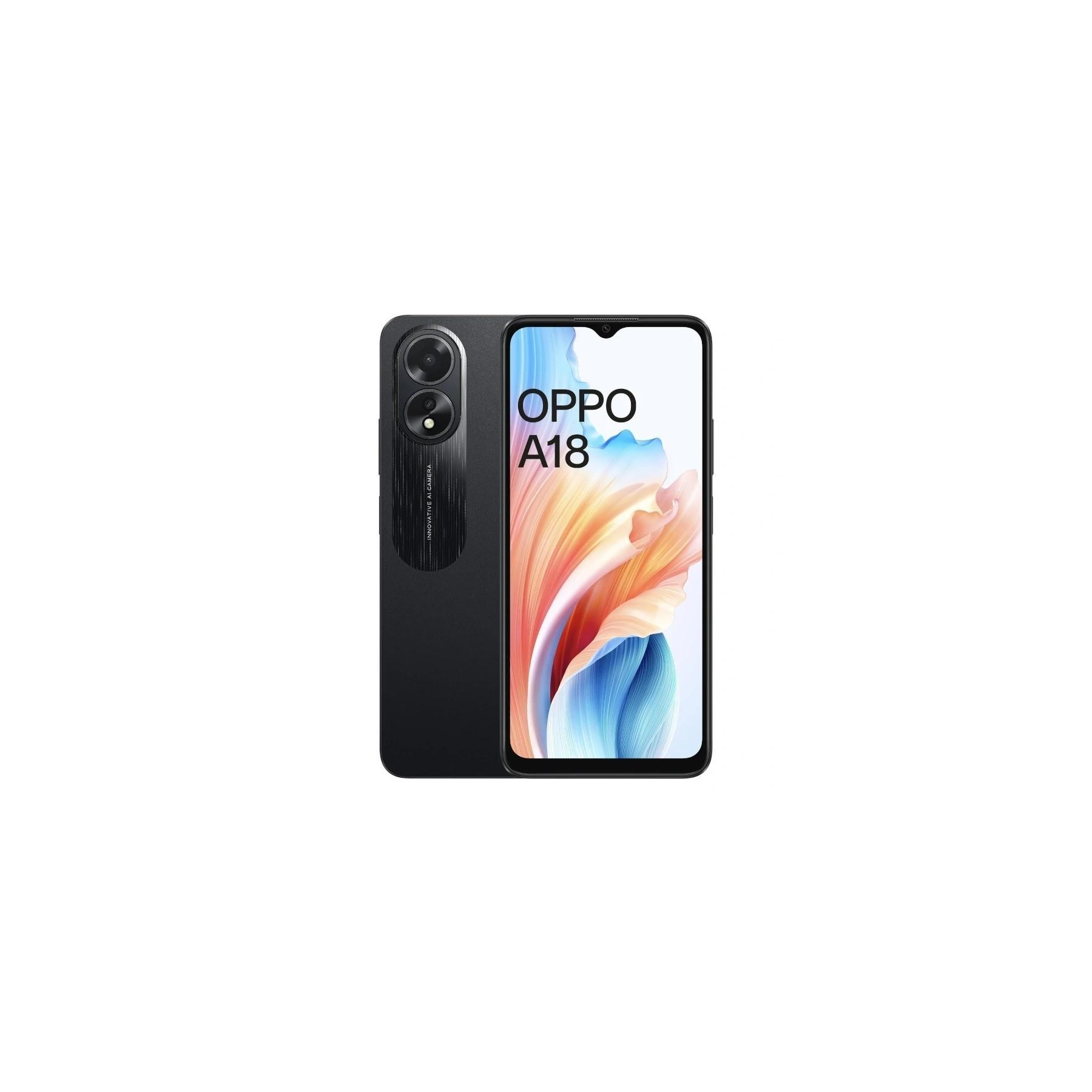 Smartphone Oppo A18 6.56" Hd+ 4Gb(+4) 128Gb Glowing Black