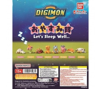 Surtido Bandai Gashapon Digimon Let S Sleep Well 40 Articulo