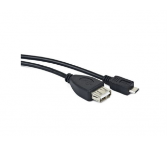 CABLE USB LANBERG MICRO M A USB A F 20 OTG NEGRO 15CM OEM