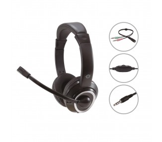 Auricular Conceptronic Polona02Ba Jack 3.5Mm Microfono
