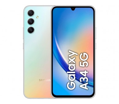 Smartphone Samsung Galaxy A34 8Gb/ 256Gb/ 6.6"/ 5G/ Plata