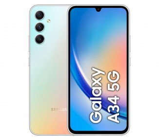 Smartphone Samsung Galaxy A34 8Gb/ 256Gb/ 6.6"/ 5G/ Plata
