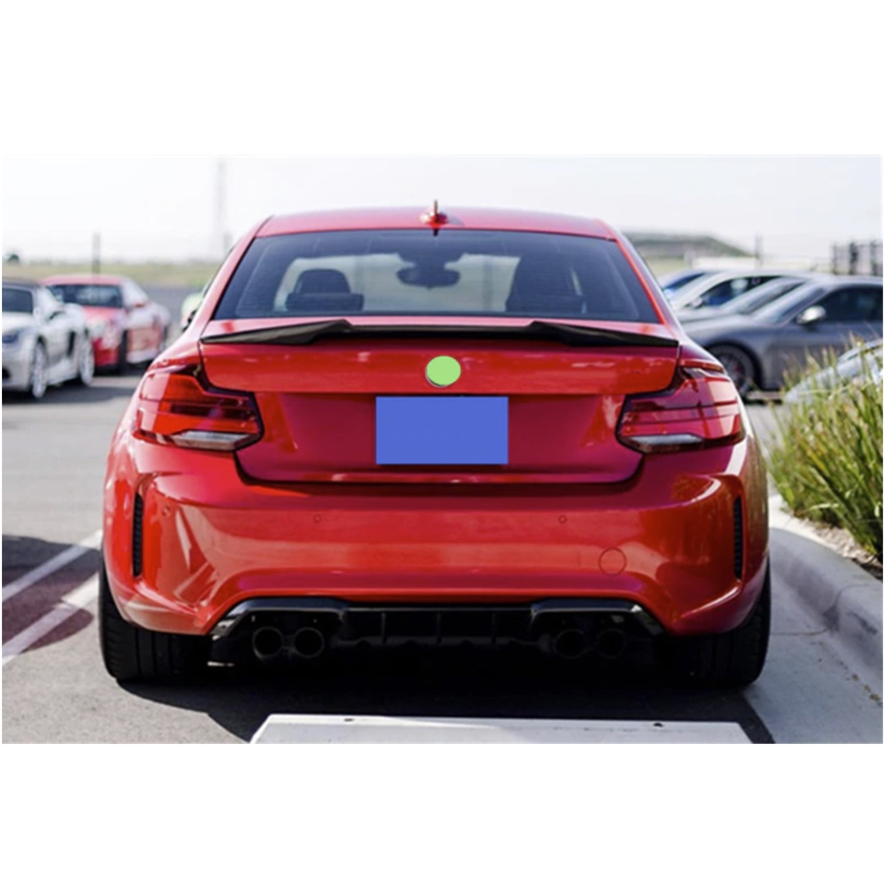 Aleron Para Bmw F22 F23 M2 Acabado M4 Spoiler Alerón De Plástico Abs + 3M