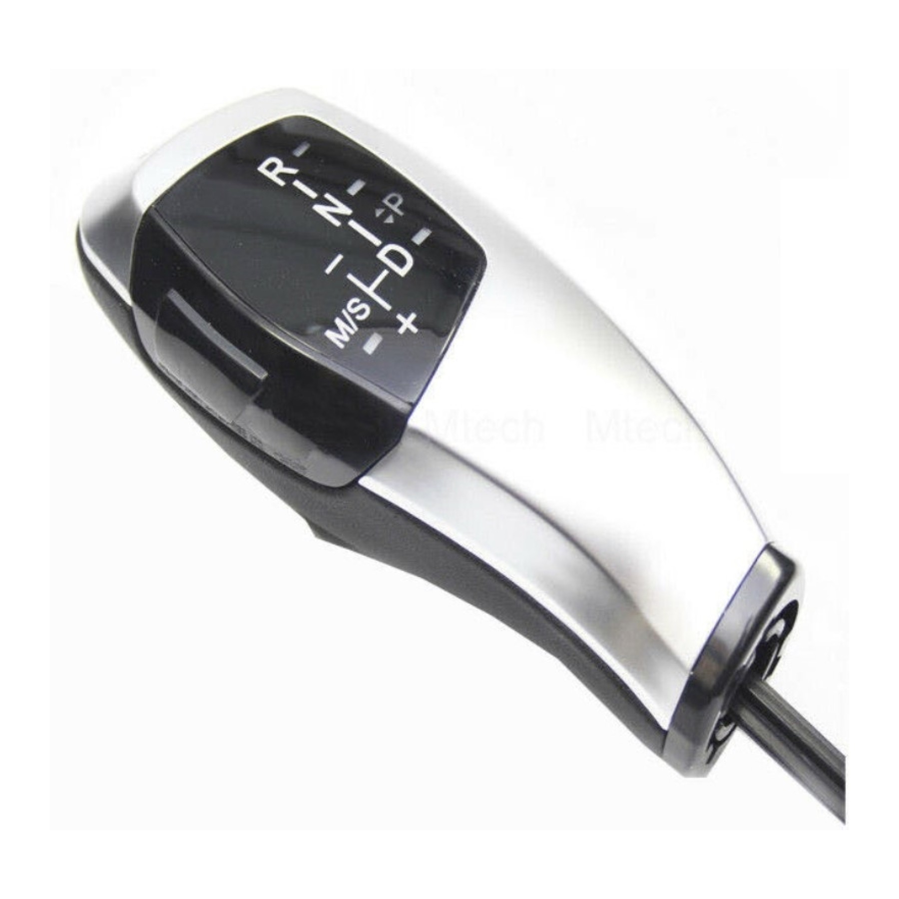 Palanca De Cambio Automático Tipo Joystick Para Bmw E92 E93 Plata Y Cuero