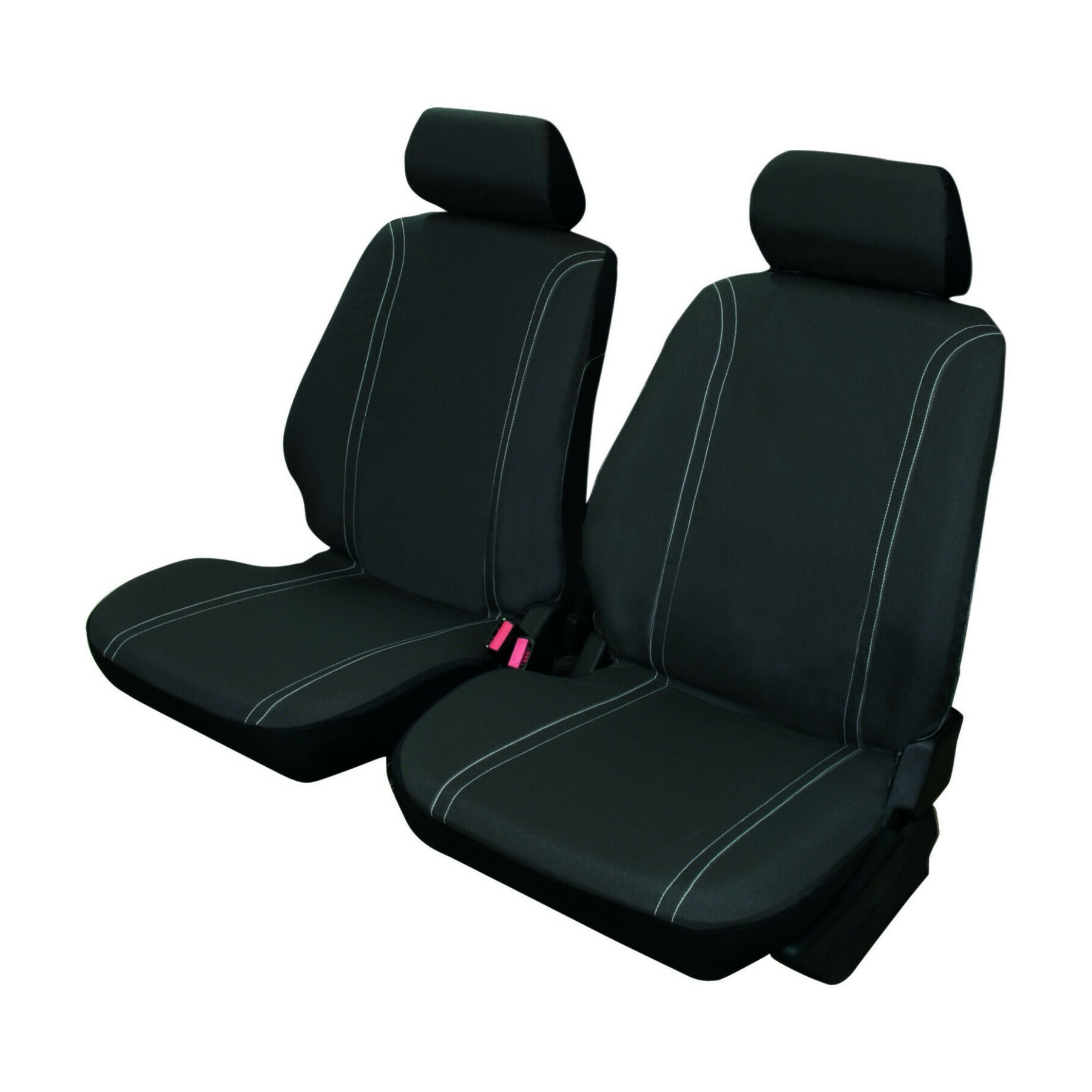 Juego De Fundas Para Asientos De Coche Universales Color Negro, Delanteras