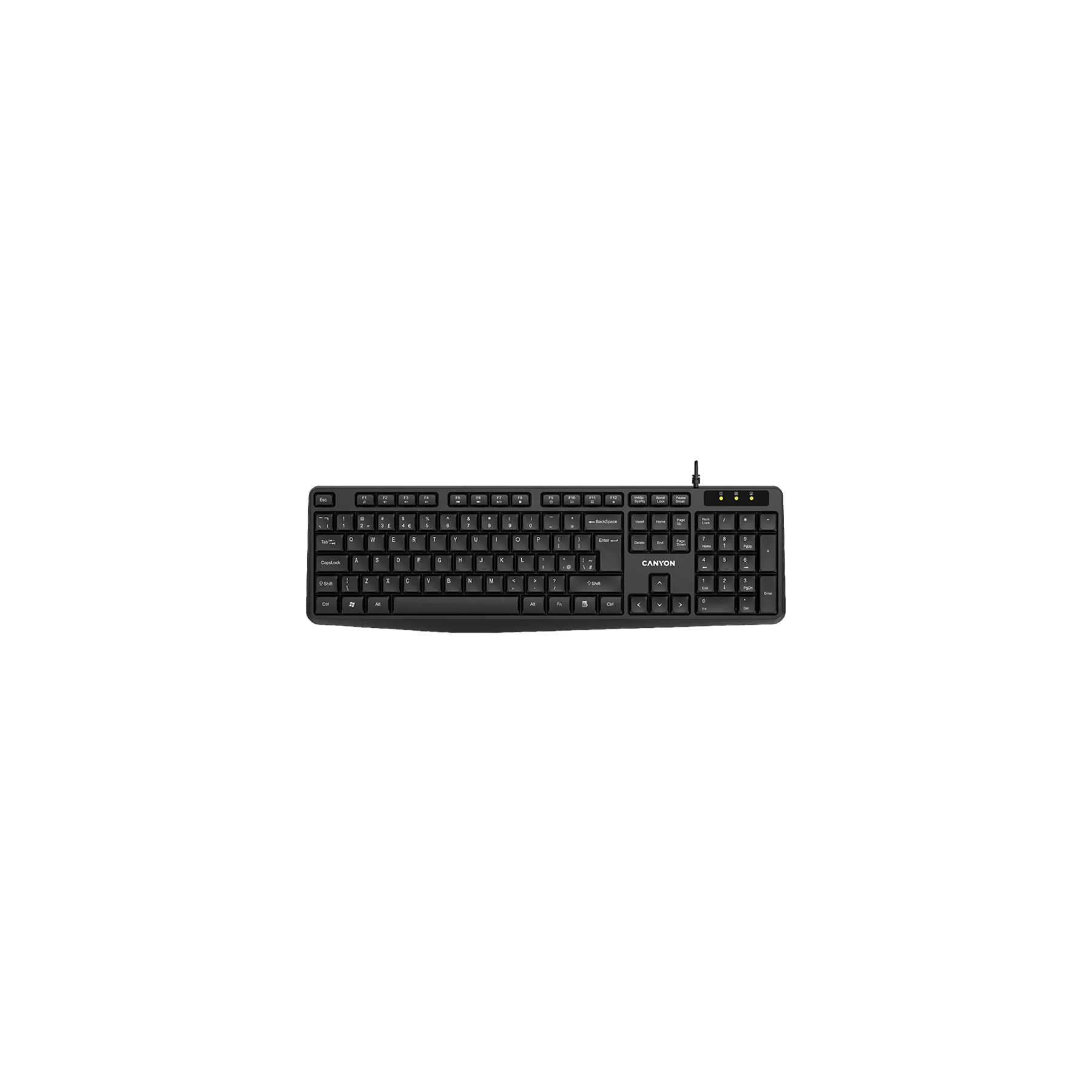 CANYON TECLADO ALÁMBRICO KB-1 ES LAYOUT NEGRO