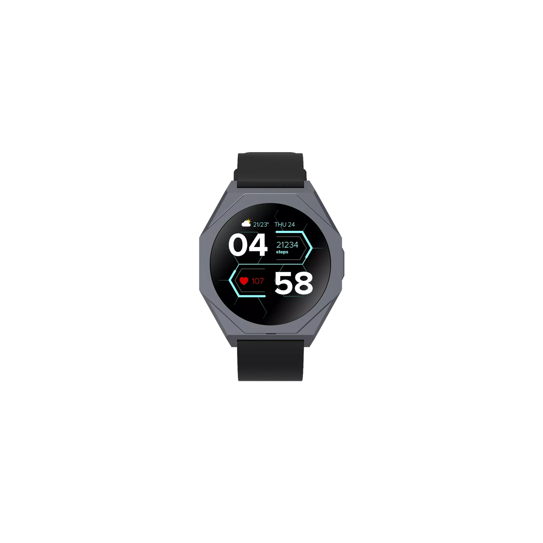 CANYON RELOJ INTELIGENTE OTTO SW-86 NEGRO