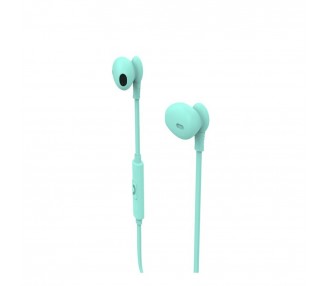 Muvit Auriculares Estéreo M1C 3.5Mm Turquesa