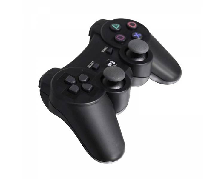 ✓ Mando PS3 inalámbrico con vibración y Cable - Gamepad PS 3 PC Cable