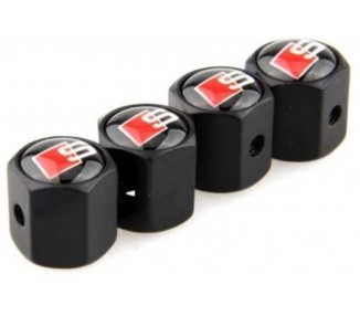 Tapones De Válvula, Con Antirobo, Audi S Line, Tapon Valvula Rueda