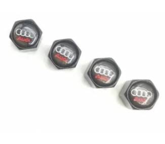 Tapones de válvula, con antirrobo, logo Audi, tapon valvula rueda