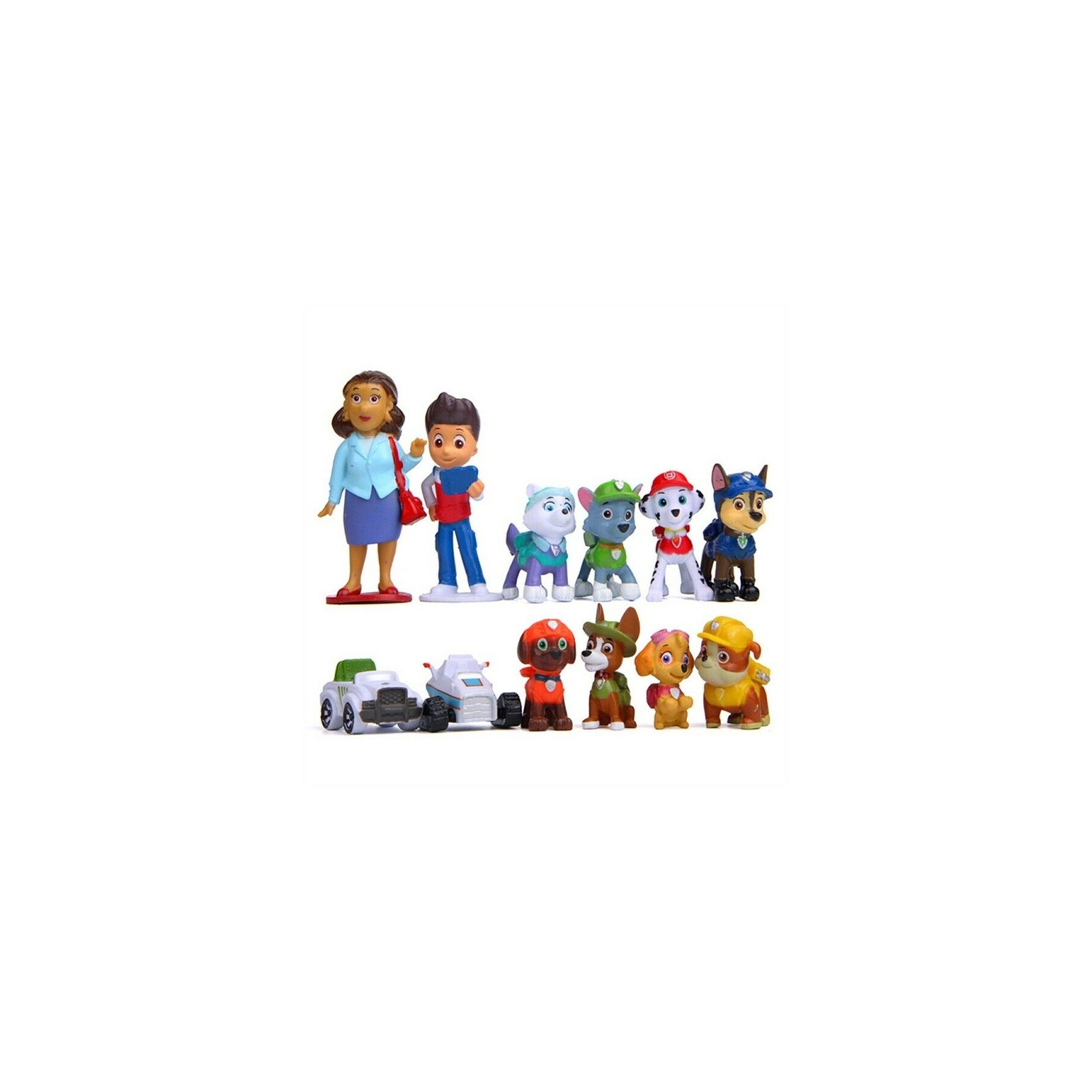 Patrulla Canina 12 Piezas Figuras Conjunto Pvc Completo
