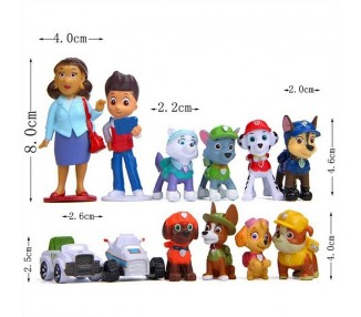 Patrulla Canina 12 Piezas Figuras Conjunto Pvc Completo