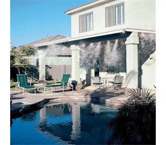 Kit Difusor De Agua Niebla Nebulizador Para Terraza Jardín 6 Difusores, 6M