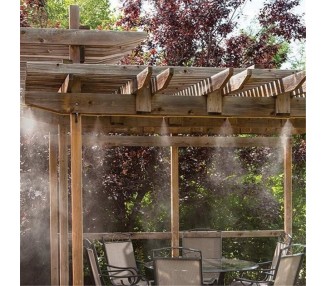 Kit Difusor De Agua Niebla Nebulizador Para Terraza Jardín 6 Difusores, 6M