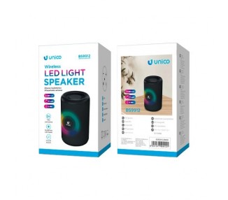 ALTAVOZ UNICO BLUETOOTH CON LUZ LED 85DB 3W
