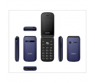 Teléfono Móvil Qubo B 209 Azul (Sos Y Base)