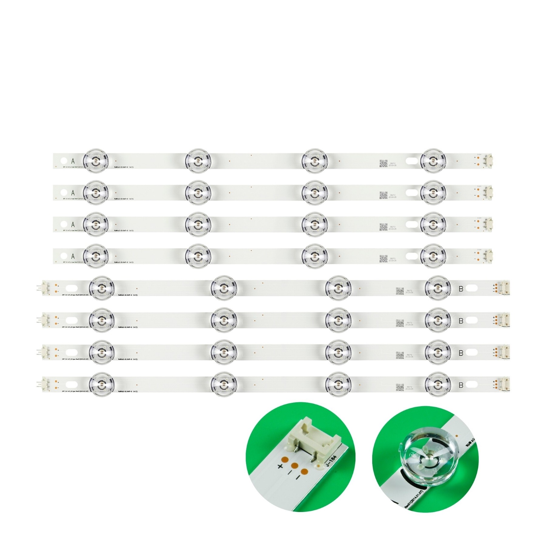 Kit 8 piezas tira de LED para LG 42 TV 42LB5800 42LF5600 42LB6300 42LB561V 42