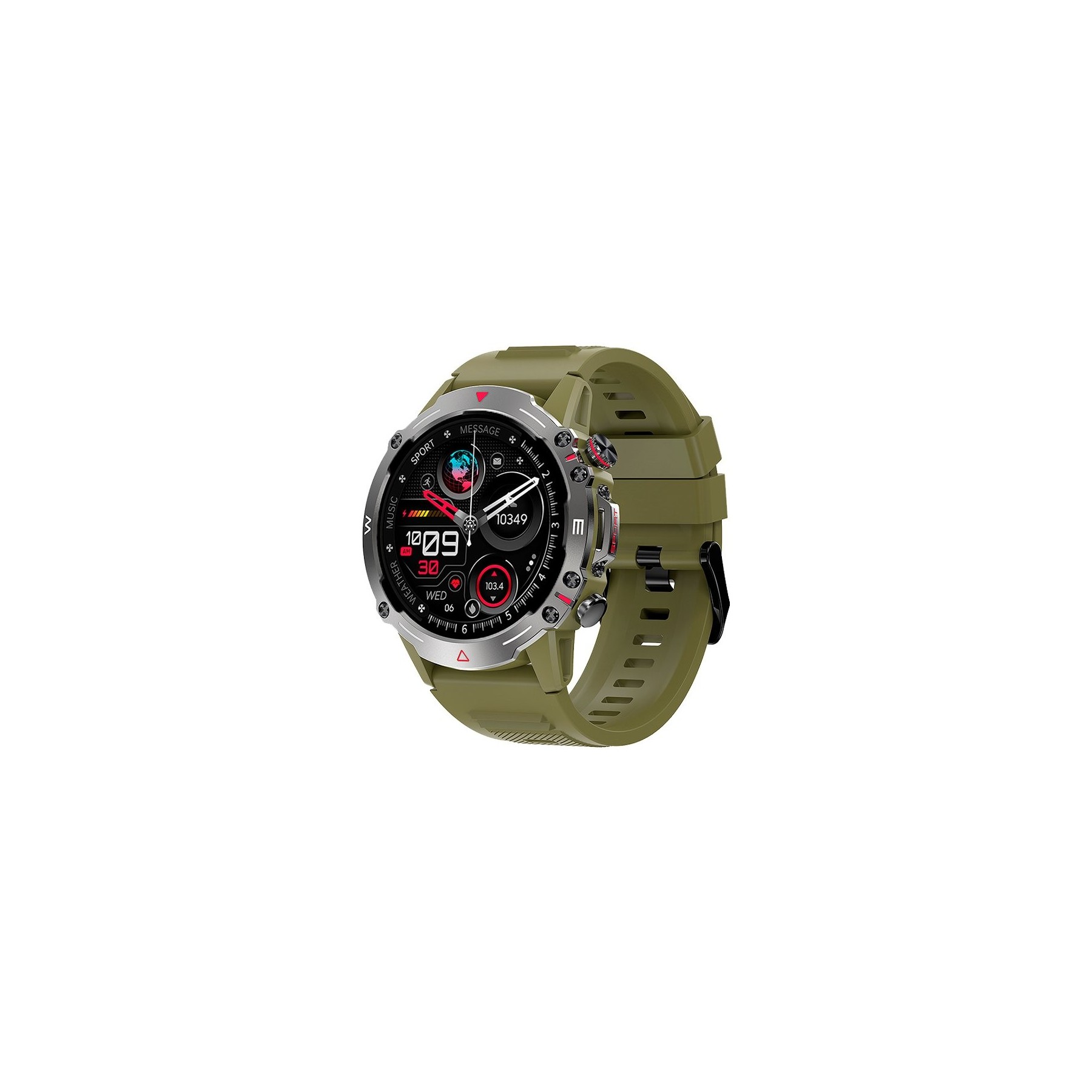 COOL SMARTWATCH PANTALLA AMOLED ADVENTURE SILICONA VERDE