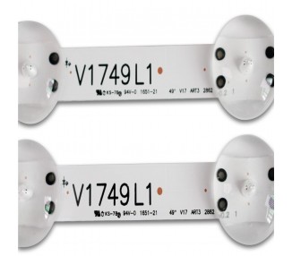 KIT 4pcs 49 TV LED Strip para LG 49UV340C 49UJ6565 49UJ651V 49UJ670V LC490DGG