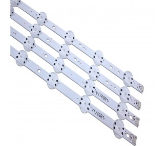 Kit Reparacion Retroiluminacion Tiras de Led Para TV 49" LG 49Uv340C 49Uj6565 49Uj651V 49Uj670V Lc490Dgg