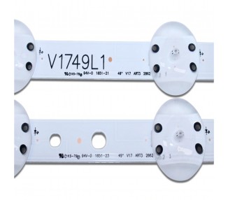 Kit Reparacion Retroiluminacion Tiras de Led Para TV 49" LG 49Uv340C 49Uj6565 49Uj651V 49Uj670V Lc490Dgg
