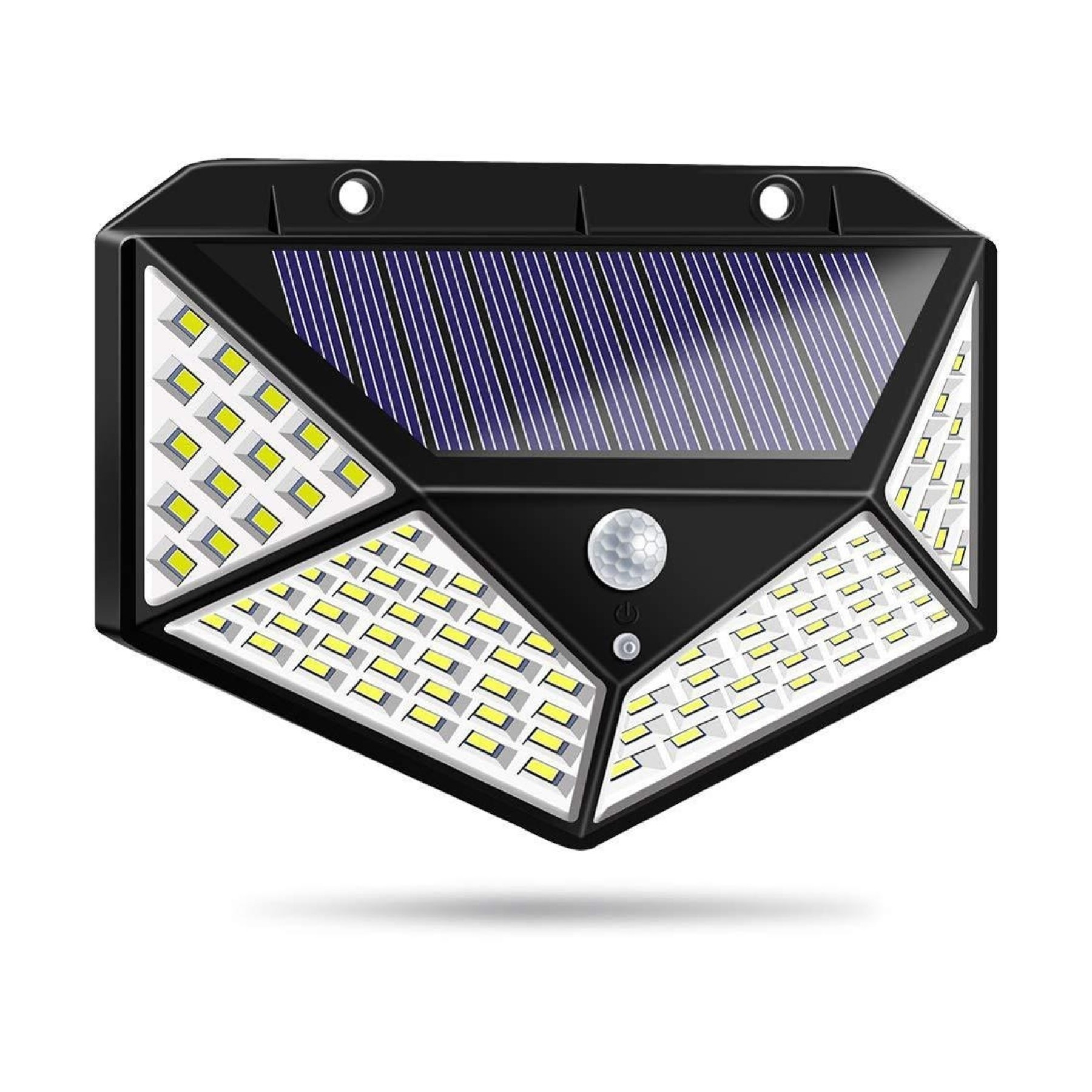 100 Led Solar Luz De Pared Impermeable Sensor De Movimiento Lámpara Exterior