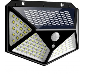 100 Led Solar Luz De Pared Impermeable Sensor De Movimiento Lámpara Exterior