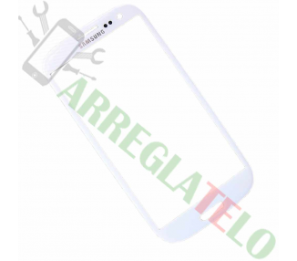 Pantalla De Cristal Para Samsung Galaxy S3 I9300 Blanco Blanca