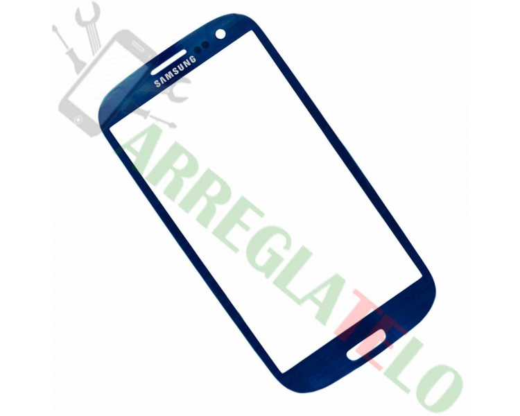 Vitre Ecran Tactile Cristal pour Samsung Galaxy S3 i9300 Bleu ULTRA+ - 1