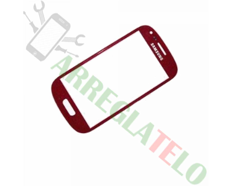 Pantalla Tactil Digitalizador Cristal Para Samsung Galaxy S3 Mini I8190 Rojo