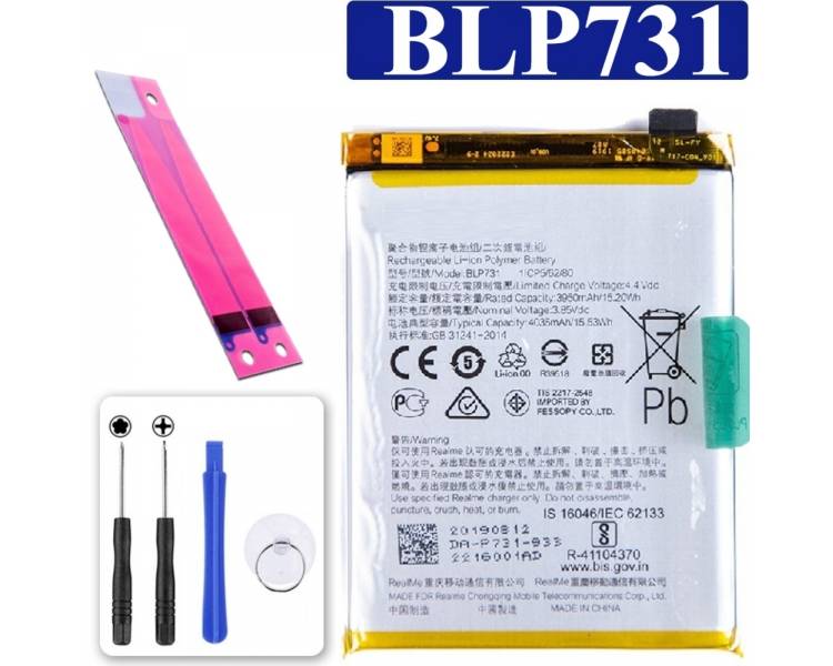 Bateria para Oppo Realme 5 Pro, MPN Original: BLP731