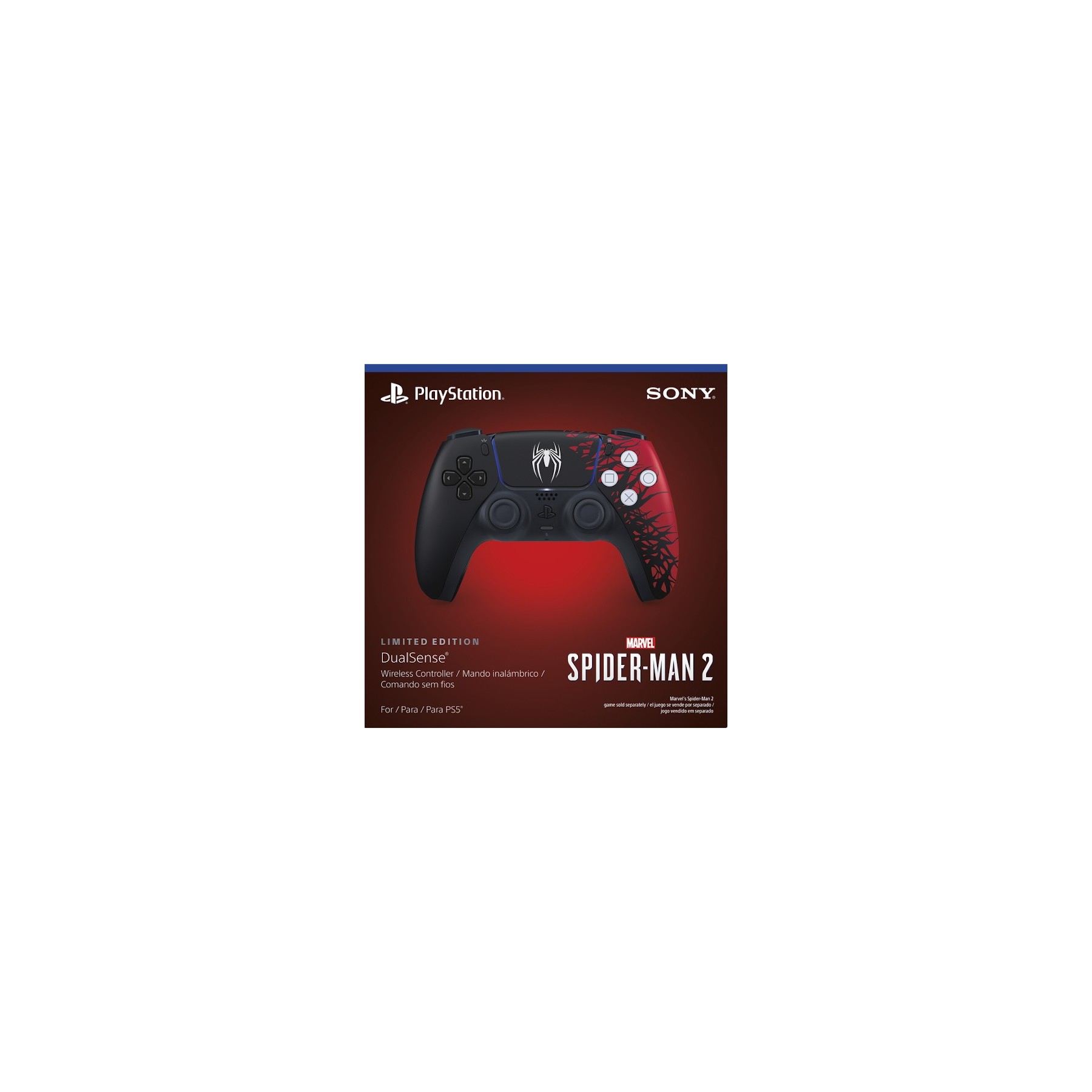 DUALSENSE WIRELESS CONTROLLER MARVEL’S SPIDER-MAN 2 (EDICION LIMITADA) (IMP)