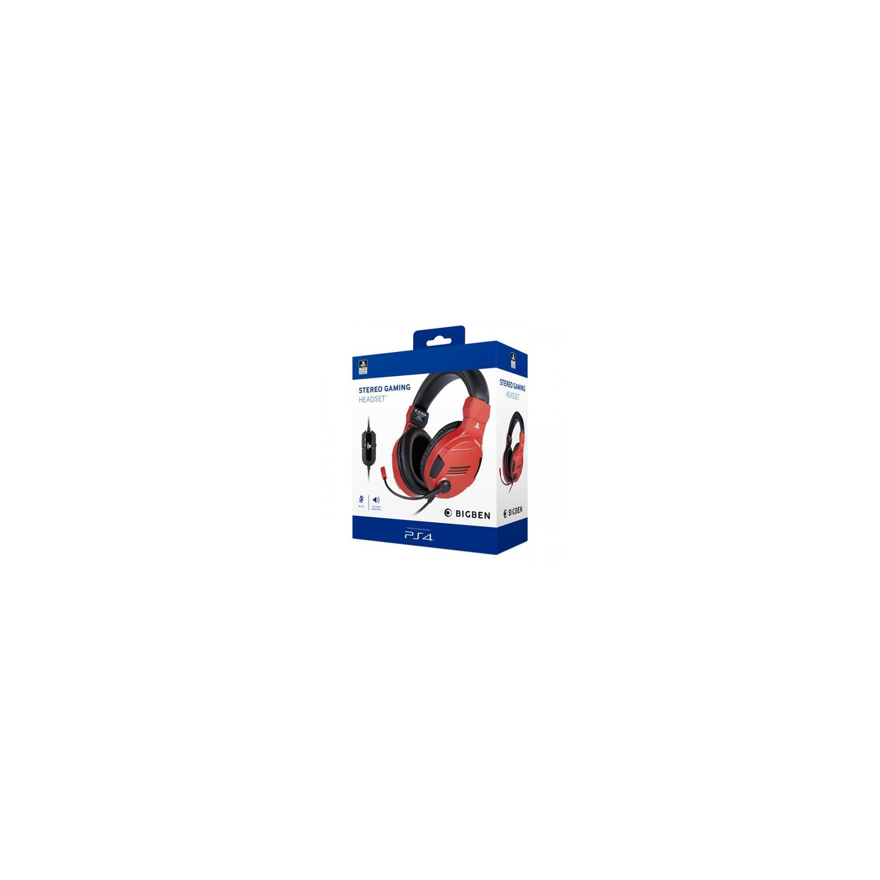 Cuffie PS4 Wired Nacon Red Cuffie PS4 Wired Nacon Red