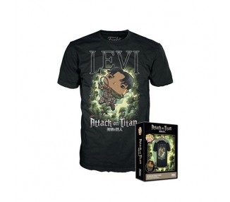 Funko POP! Boxed Tee (M) Attack on Titan: Levi Ackerman