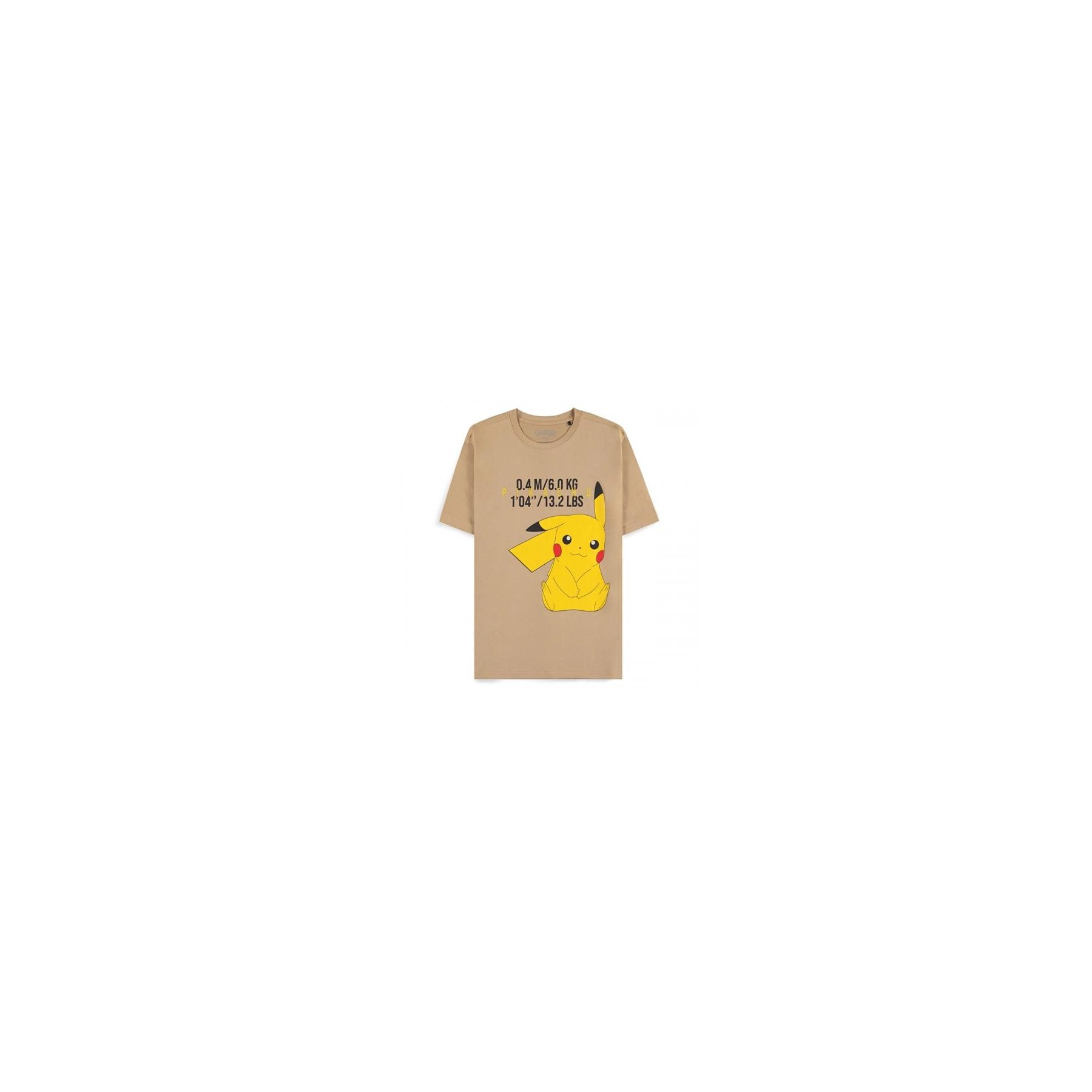 Pokemon T-Shirt (S) Man: Beige Pikachu