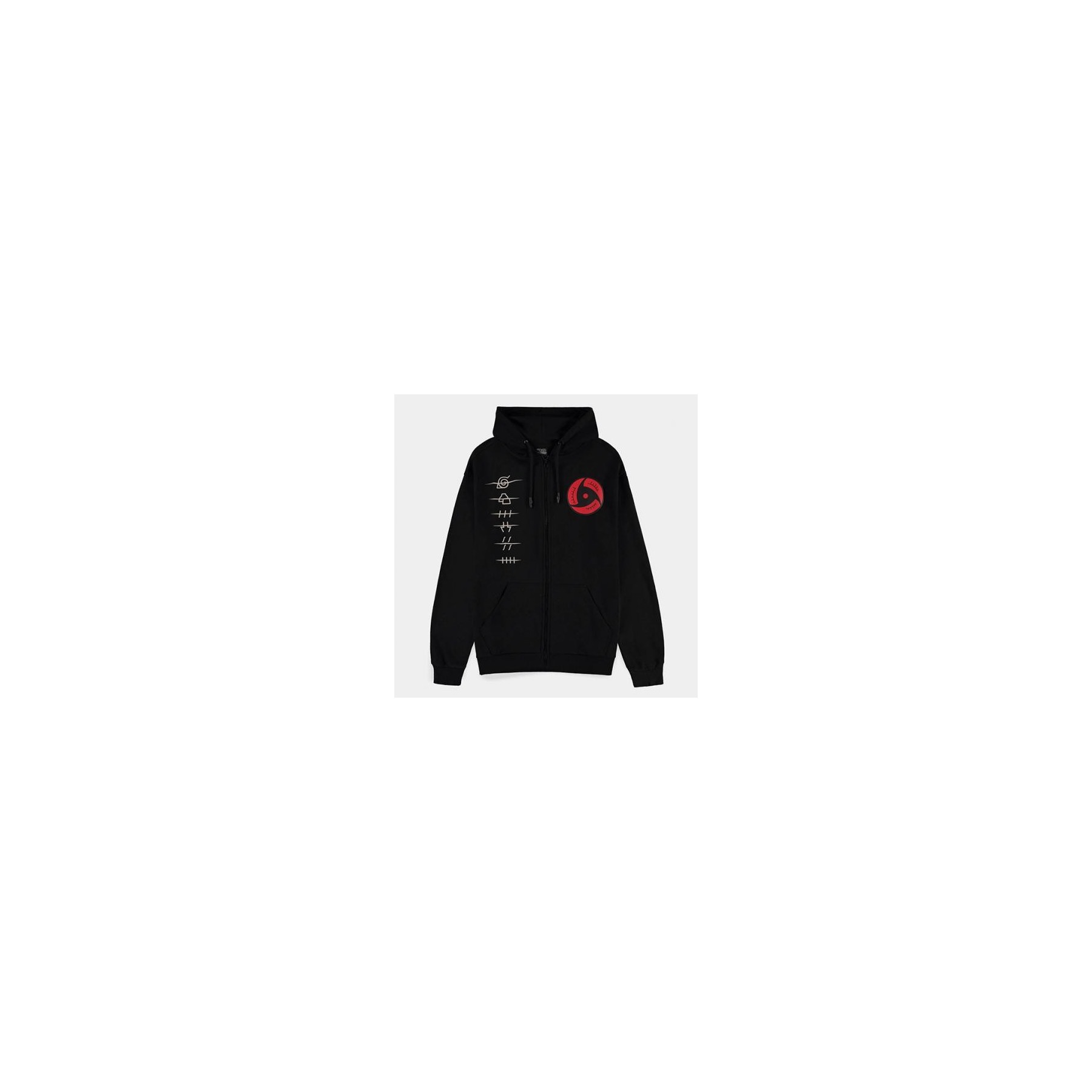 Naruto Shippuden Felpa (XXL) Man: Akatsuki Symbols Zipper