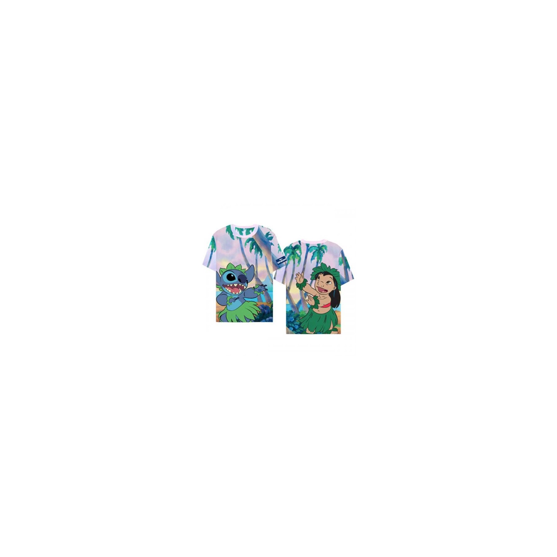 Lilo & Stitch T-Shirt (L): AOP Lilo & Stitch