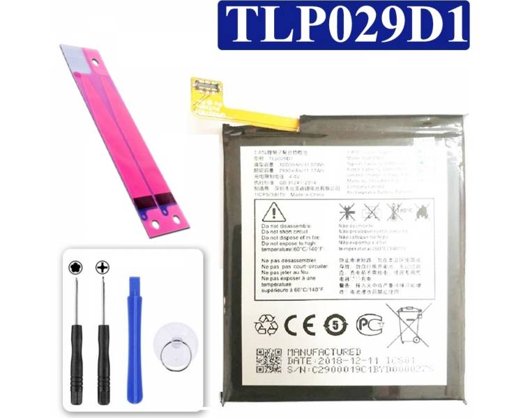Bateria Para Alcatel Onetouch 3 Ot 5052D Y, Mpn Original: Tlp029D1
