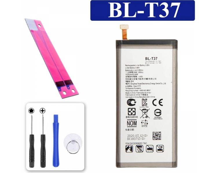 Bateria Para Lg V40 Thinq, Stylo 4, Q710, Mpn Original: Bl-T37