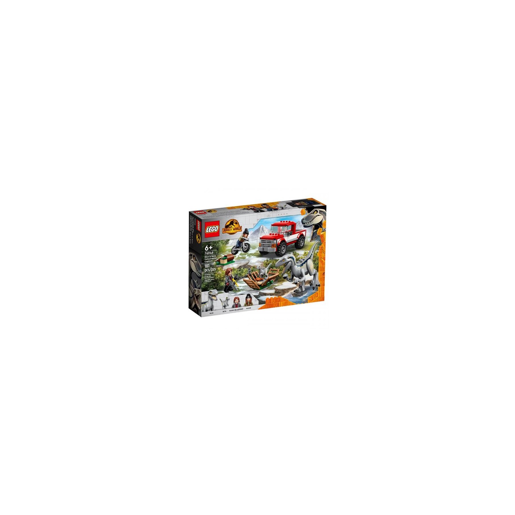 76946 Lego Jurassic World Cattura Velociraptor Blue e Beta