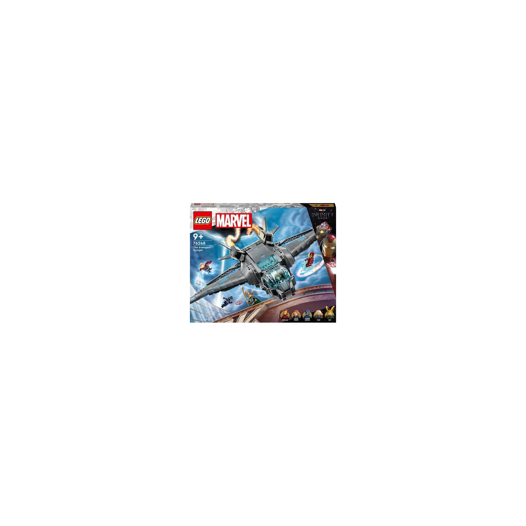 76248 Lego Marvel Infinity Saga Il Quinjet degli Avengers