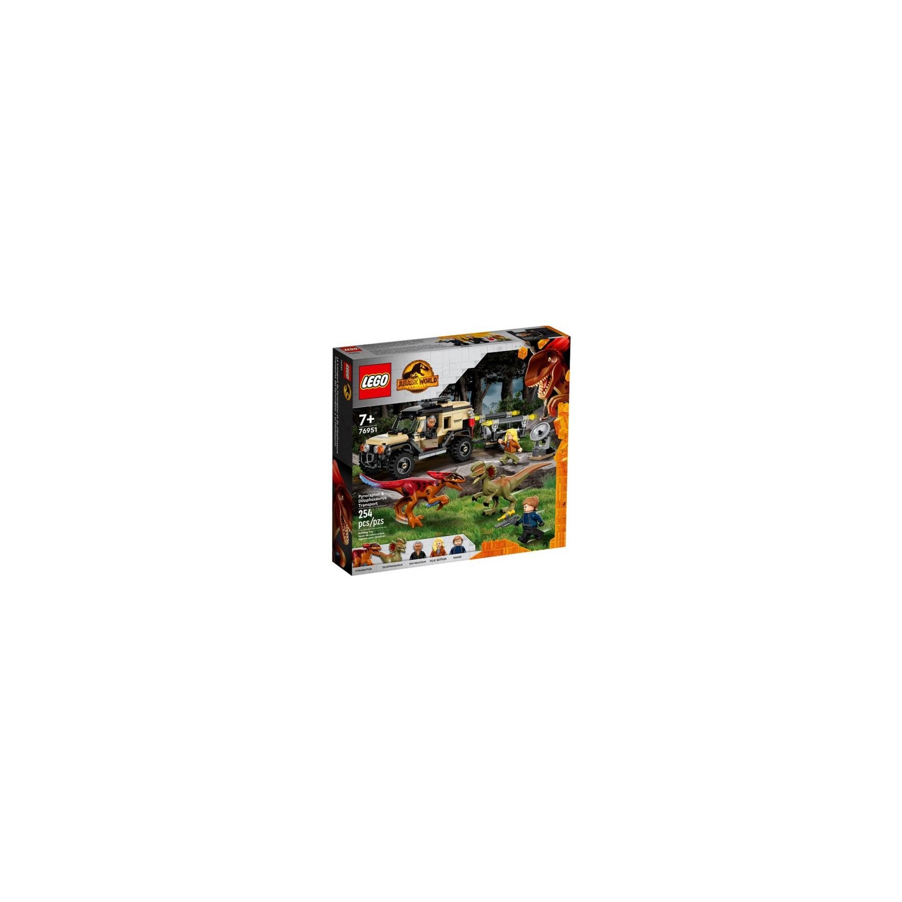 76951 Lego Jurassic World Pirorapto e Dilofosauro