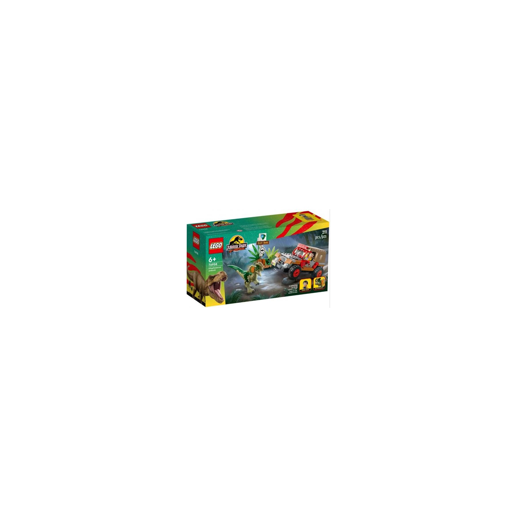 76958 Lego Jurassic World l'Agguato del Dilofosauro