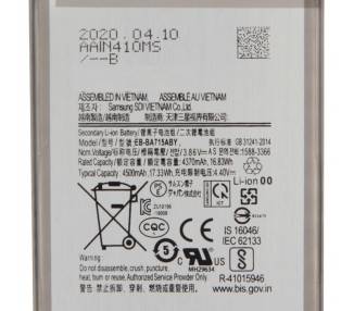 Bateria para Samsung Galaxy A71 A715, MPN Original: EB-BABA715ABY