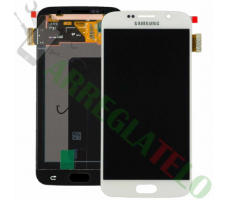 Plein écran pour Samsung Galaxy S6 G920F Blanc Blanc ARREGLATELO - 2